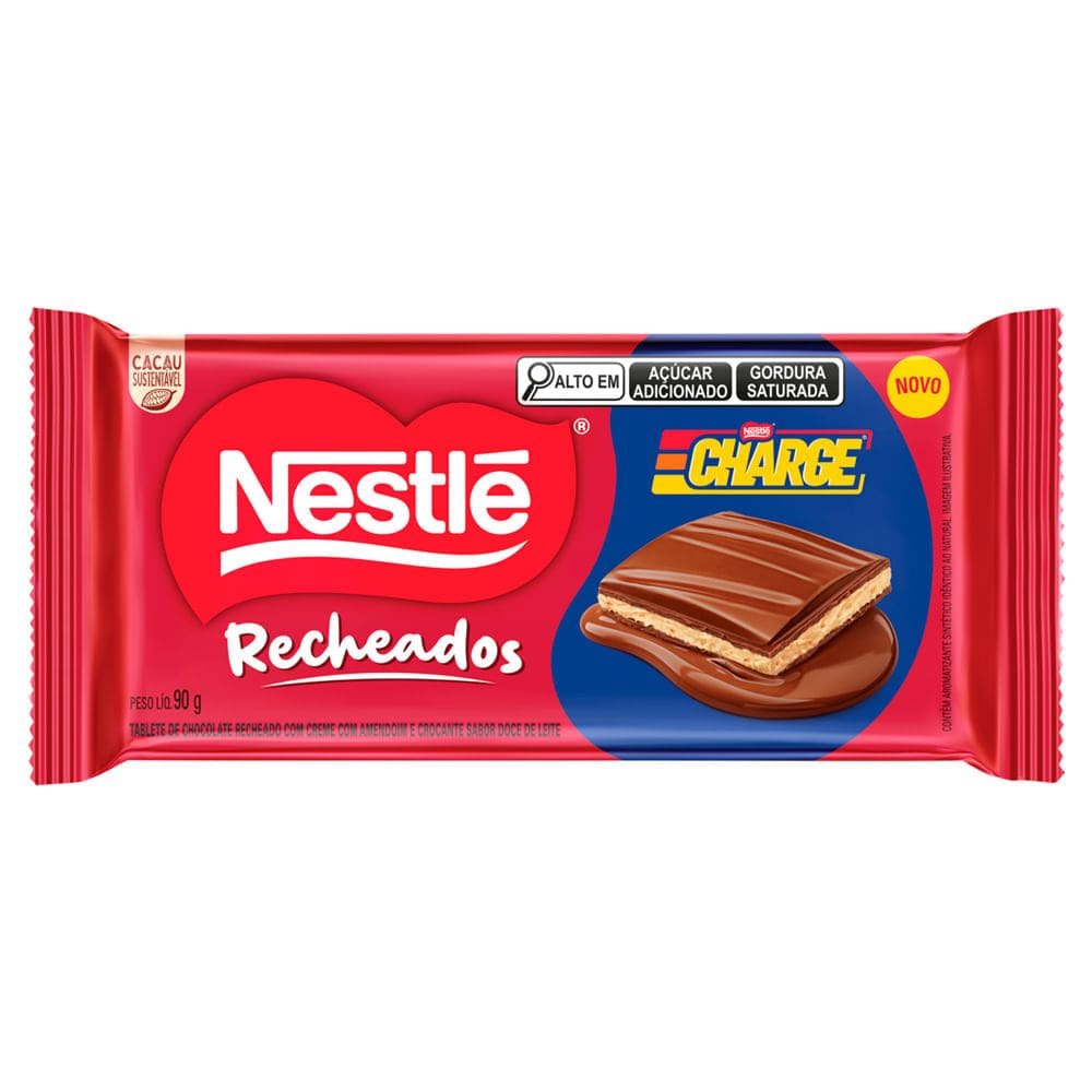 Chocolate Nestlé Recheados Charge 90g