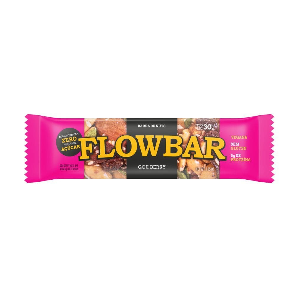 Barra de Nuts Flowbar 5g de Proteína Goji Berry 30g