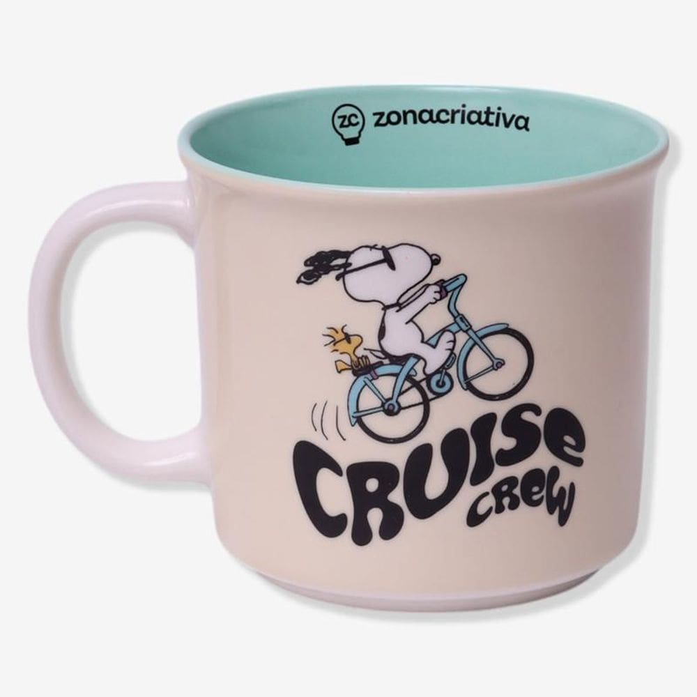 Caneca Tom 350Ml Snoopy Bicicleta
