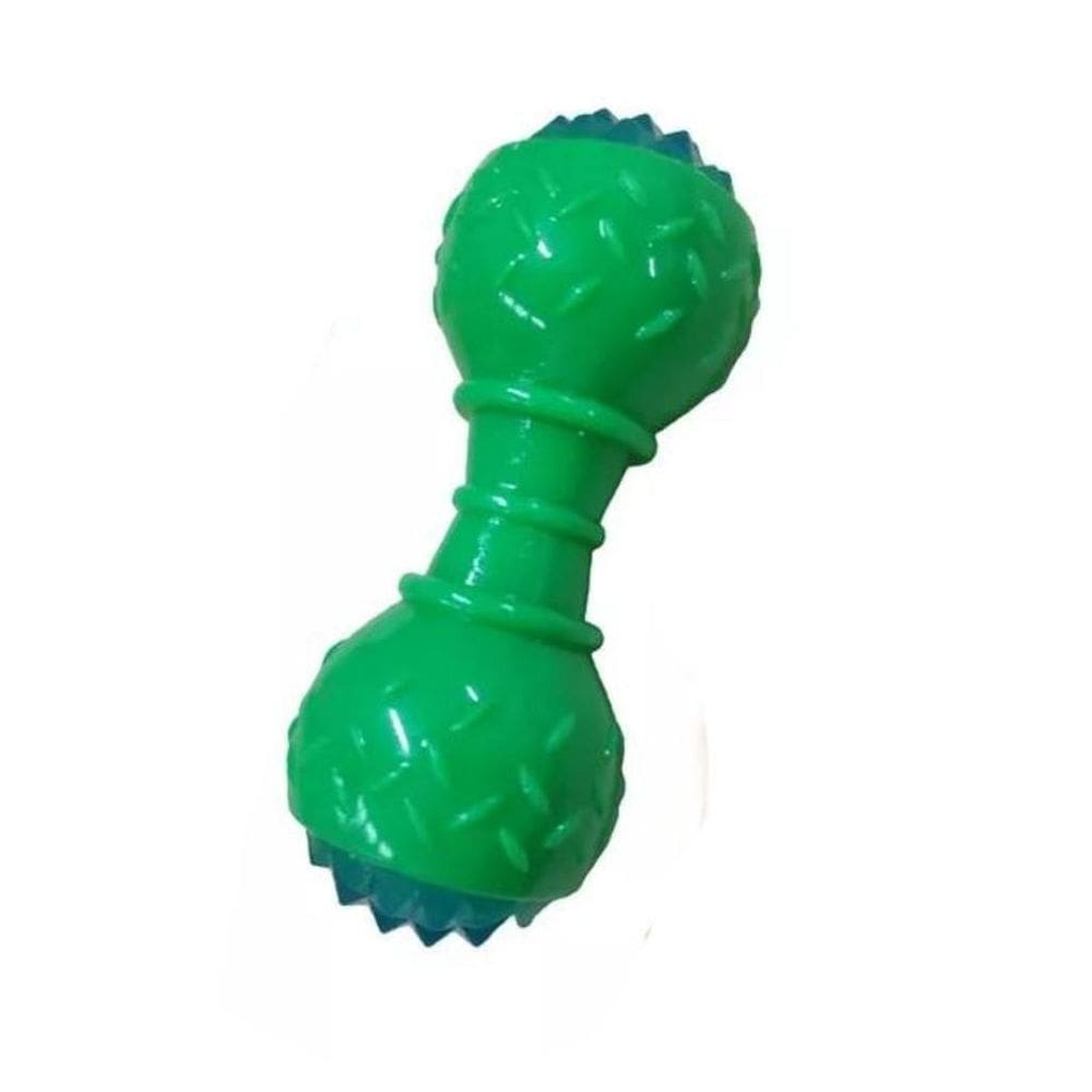 Brinquedo Mordedor Interativo Com Led Para Pet Cor Verde