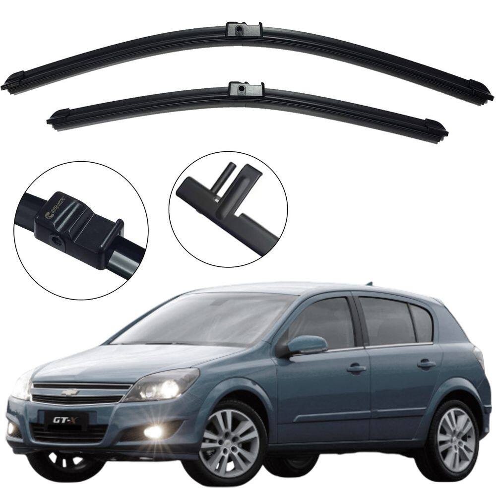 Kit Palheta Dianteira Vectra GTX 2007 Limpador de Parabrisa de Silicone
