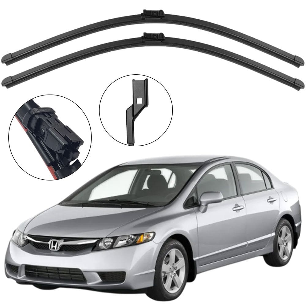 Kit Palheta Dianteira New Civic 2007 a 2011 Limpador de Parabrisa de Silicone