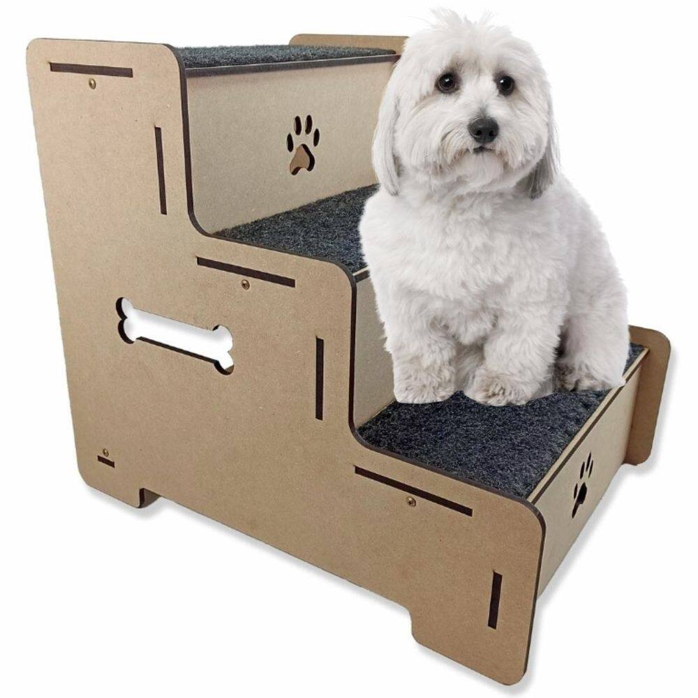 Escadinha Para Cachorro Pet Escada Para Cachorro 3 Degraus