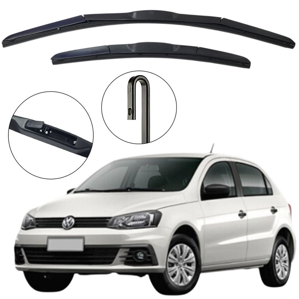 Kit Palheta Dianteira Voyage G7 2016 a 2019 Limpador de Parabrisa de Silicone