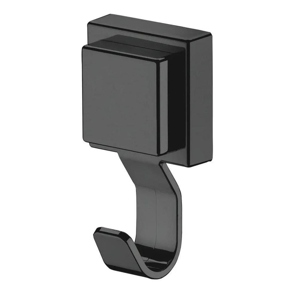 2X Gancho Multiuso Plástico Com Ventosa Forte Preto Future