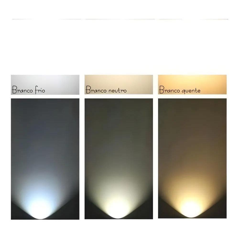 2X Plafon Led Embutir Quadrado 12W Luz Neutra 17X17 Preto