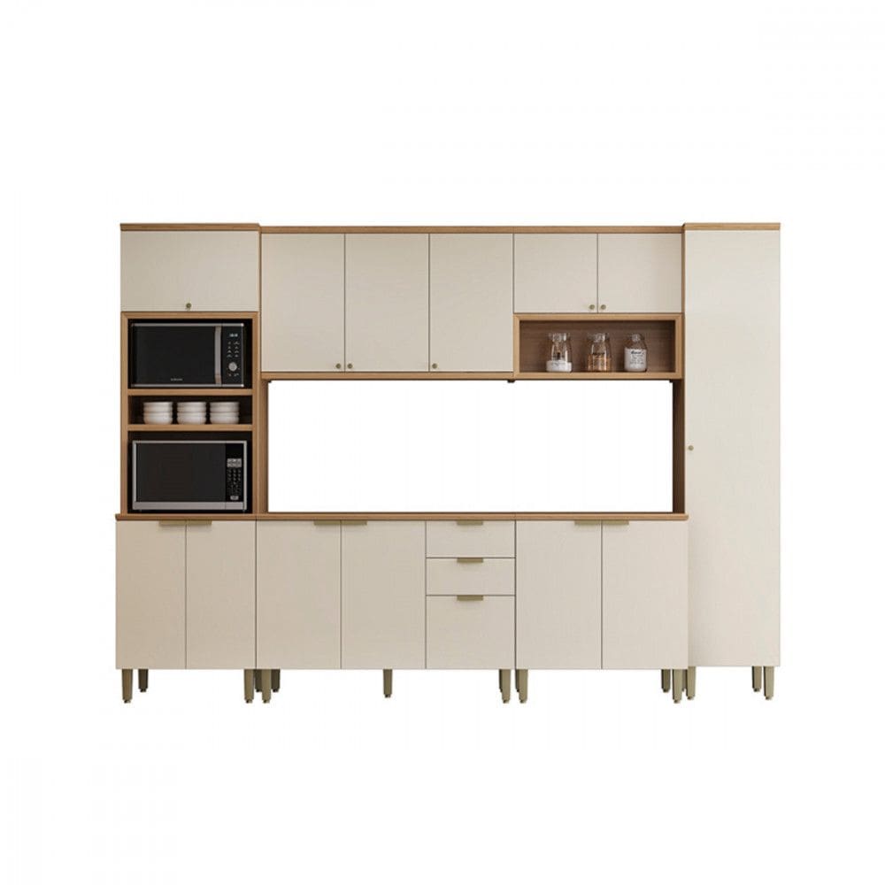 Cozinha 6 Pecas Torre Quente e Paneleiro Selene  Linea Brasil