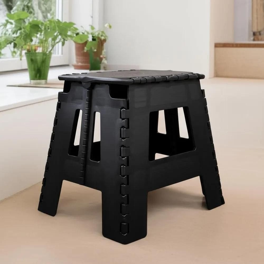 2X Banquinho Plastico Dobravel Multiuso Banqueta De Plastico