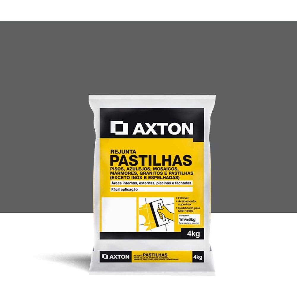 Rejunte Cimenticio Cinza 4 Kg Rendimento 17m2