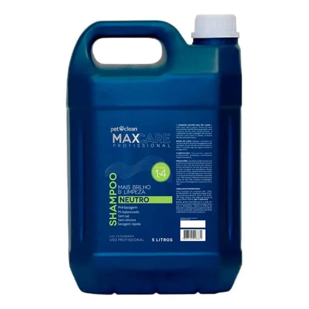 2X Shampoo Premium Banho Tosa Pet Clean Max 5L
