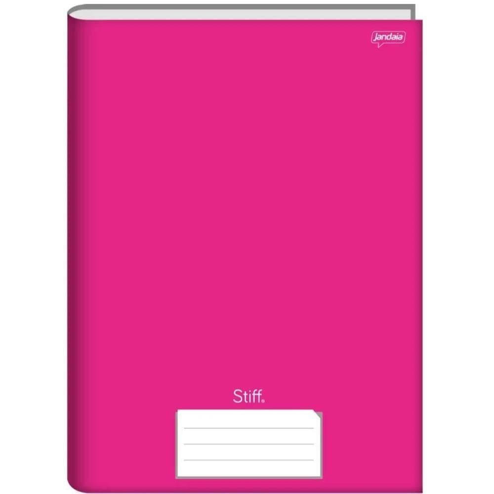 Caderno Brochura Universitário Capa Dura A4 96 Folhas 1 Matéria Stiff Jandaia Rosa