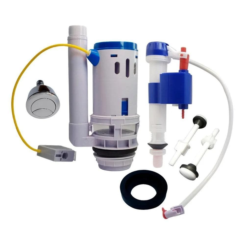 2X Mecanismo Para Caixa Acoplada Completo Acionamento Duplo