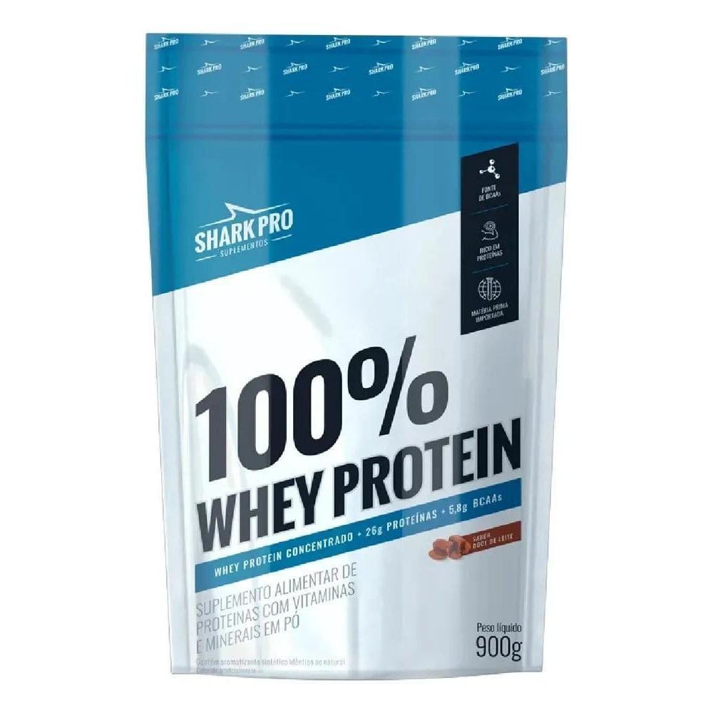 2X 100% Whey Protein Pouch 900G Shark Pro