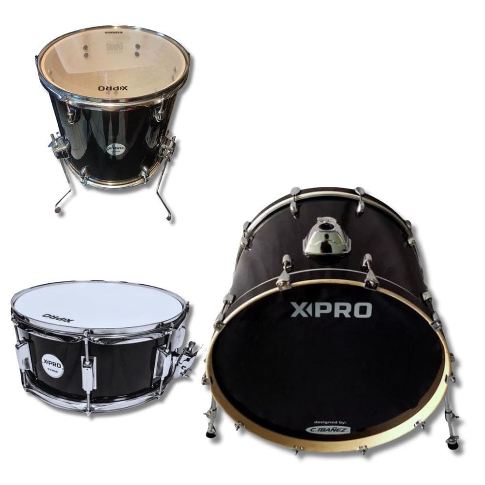 Kit Bumbo 20 X 16 + Caixa 14 X 6 + Surdo 14 X 14 Stage X-Pro