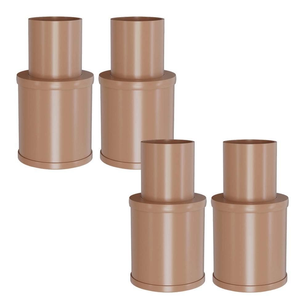 Kit 4 Luva De Expansão Soldável 25Mm 3/4 Marrom Estrela