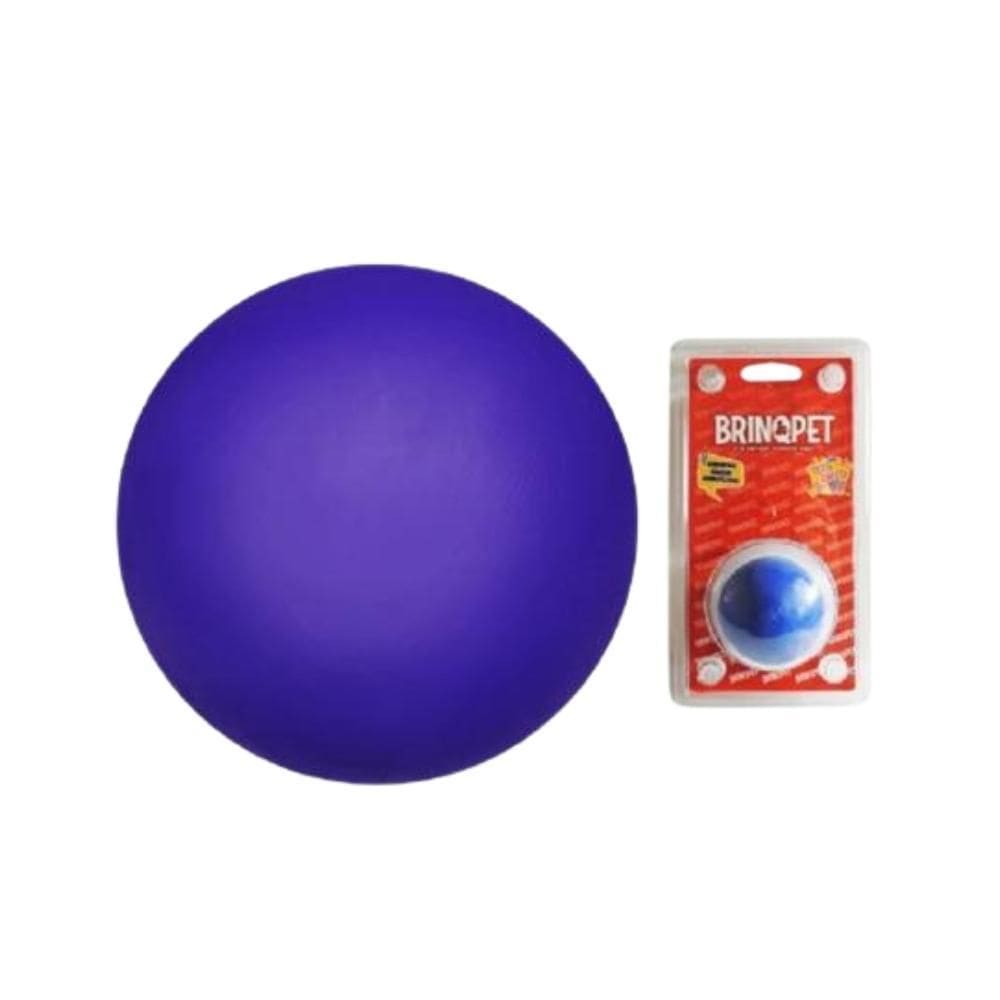 Bola Dino Maciça Lisa Bone Para Pets Azul Tamanho 75Mm