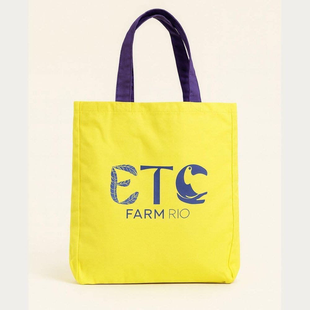 Bolsa Farm Totebag Sacola Amarela