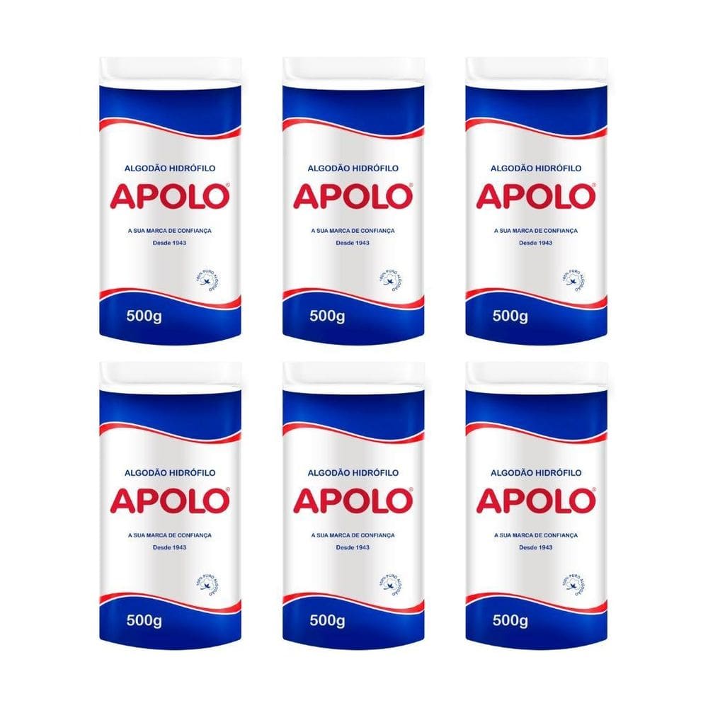 Algodao Apolo 500G - Kit Com 6Un