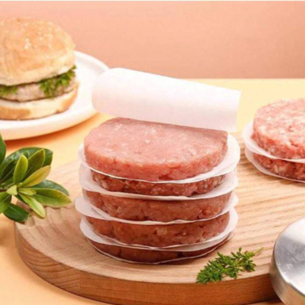 Papel Parafinado Mamedes 11,2Cm Separar Carne 1Kg Hamburguer