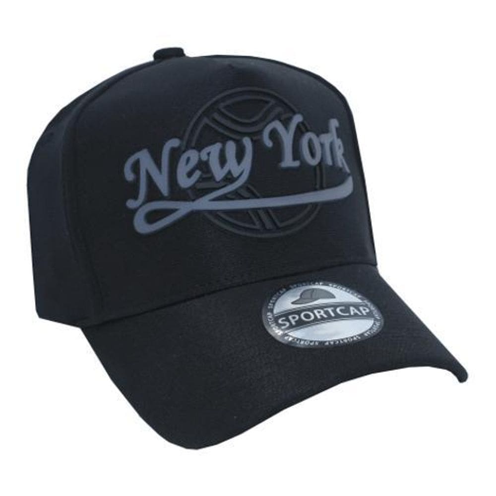 Bone New York Ny Logo Emborrachado Chapeu Beisebol Aba Curva