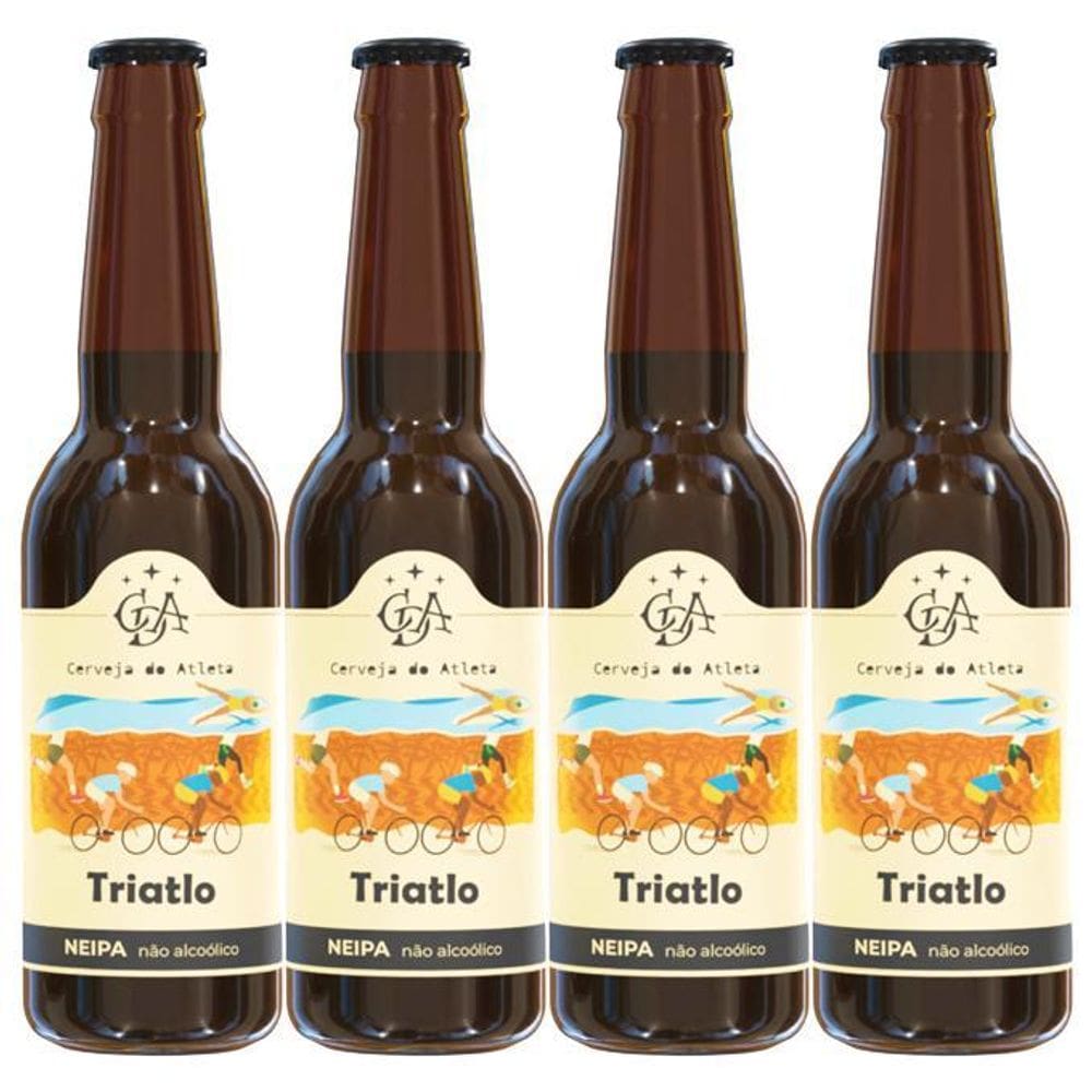 Cerveja Sem Álcool Ipa Atleta Triatlo - 335 Ml - Nacional