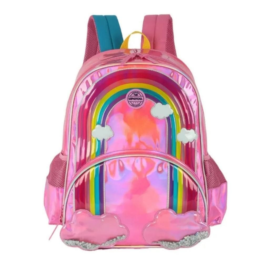Mochila Infantil Meninas Escolar Passeio Arco-Iris Up4You