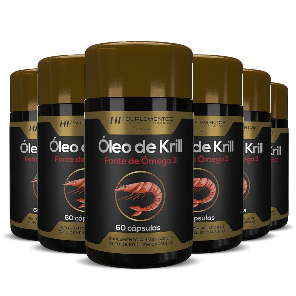 6X Oleo De Krill 60Caps Hf Suplementos