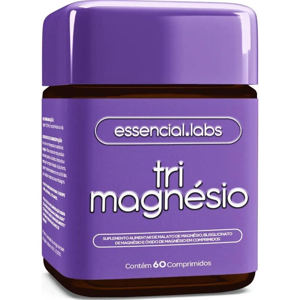 2X Tri Magnésio - Dimalato + Bisglicinato + Óxido De Magnési