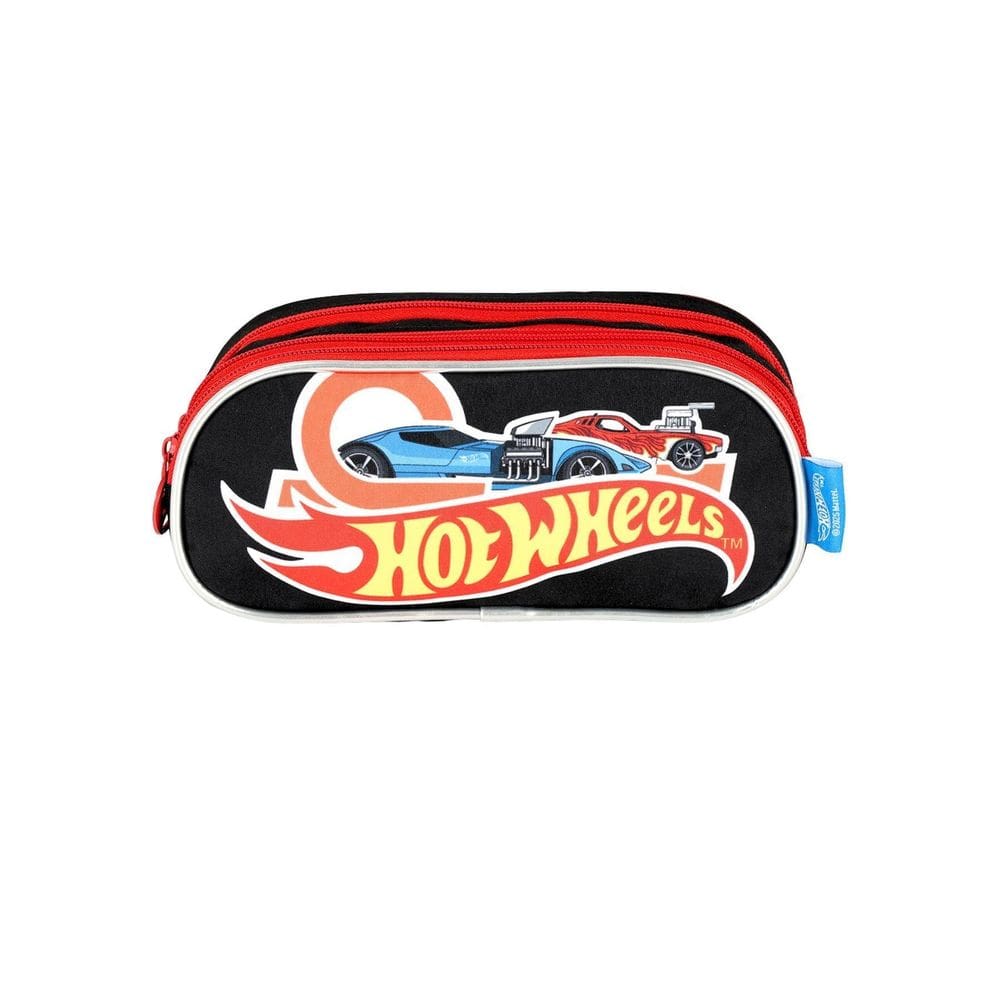 Estojo Escolar Penal Triplo Hot Wheels Et49985