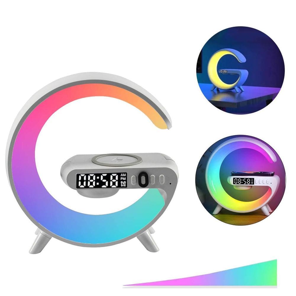 Luminária G-Speaker Som Bluetooth 10W Carregador Indução Rgb