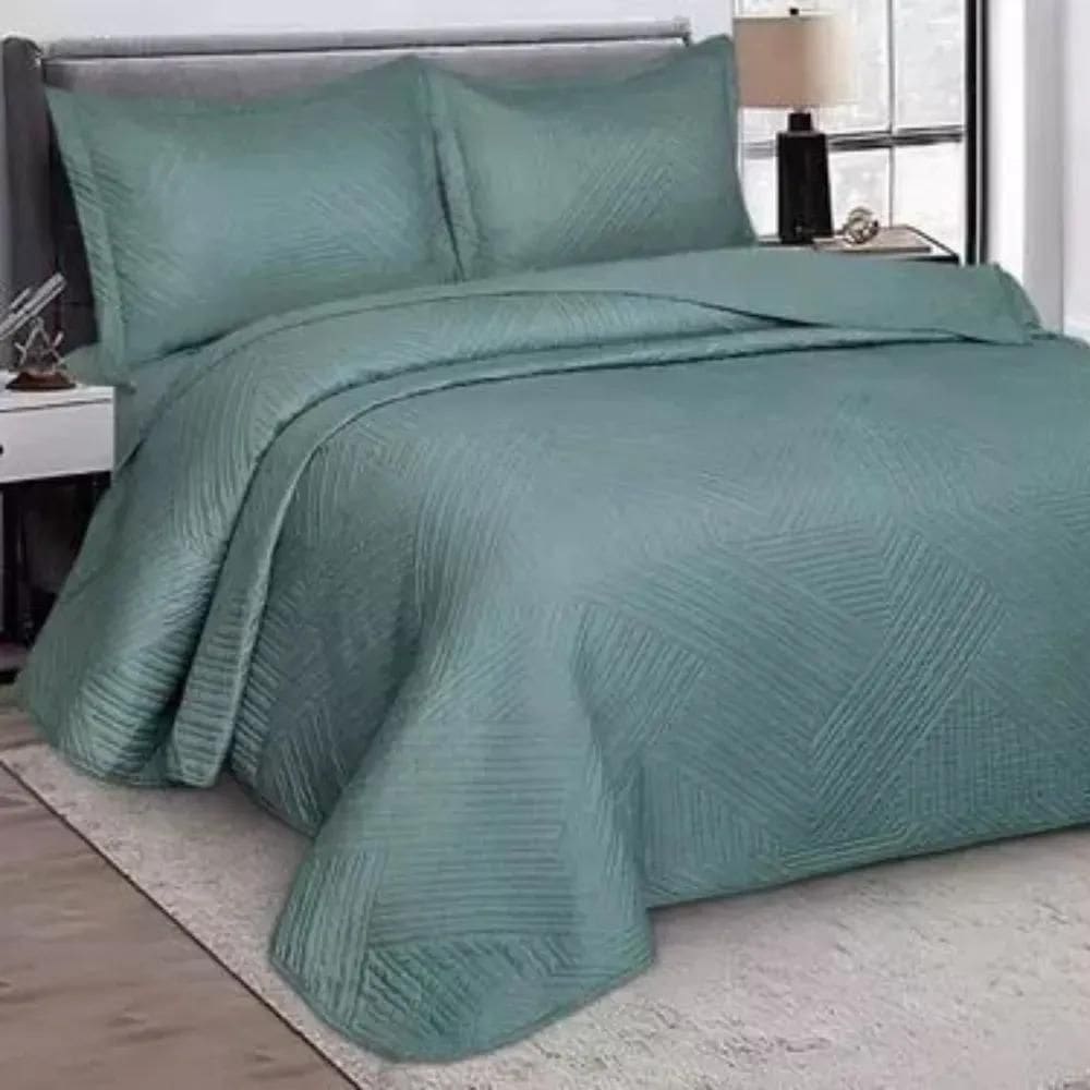 Kit Colcha / Cobre Leito Casal Virtuos - Camesa Verde