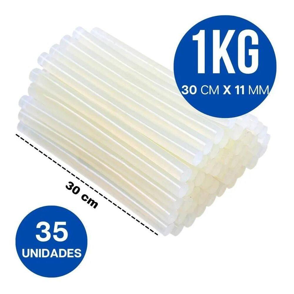 2X Refil Bastão Cola Quente Rendicolla Grossa 1Kg 30Cm
