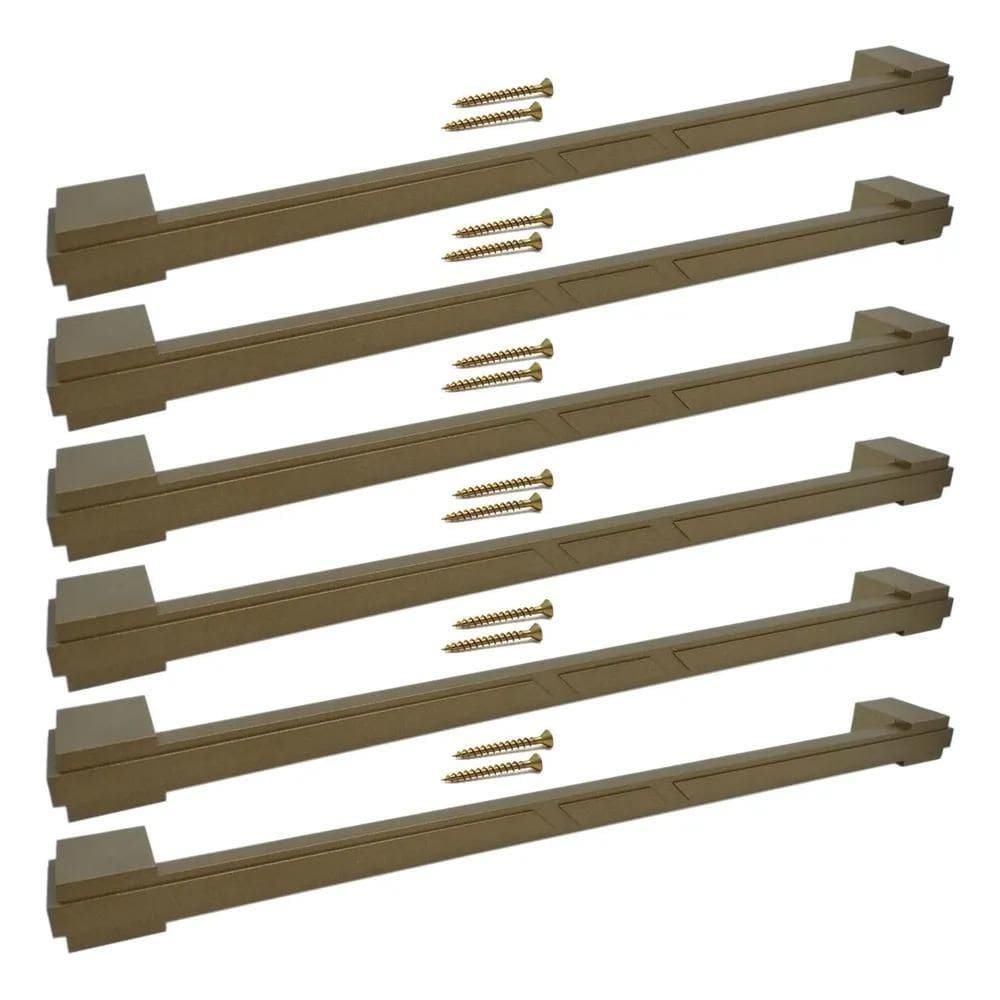 2X 6 Puxador 320Mm Móveis Gavetas Portas Guarda Roupas Armár