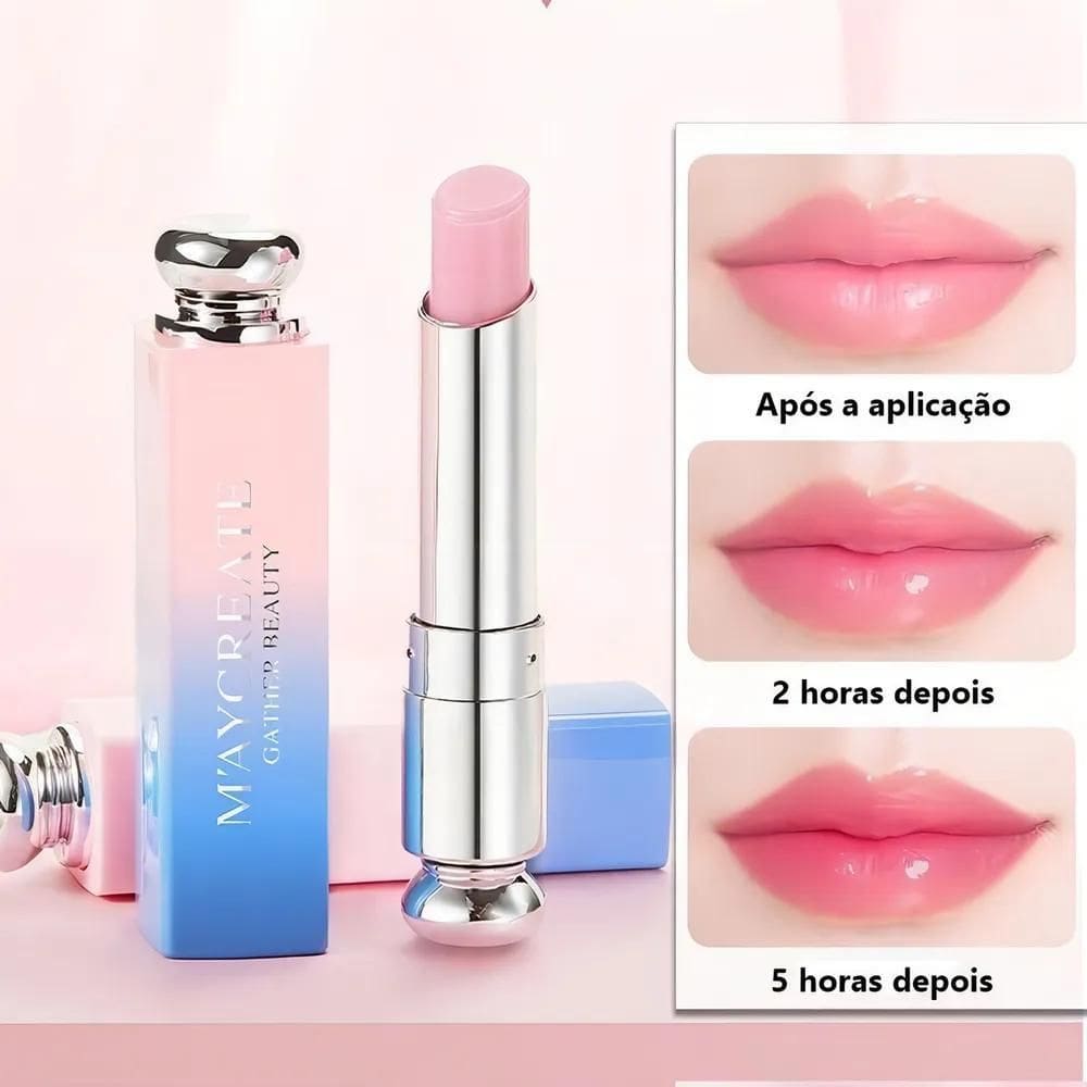 2X Batom Lip Balm Longa Duração M`Aycreate Batom Lip Balm 11