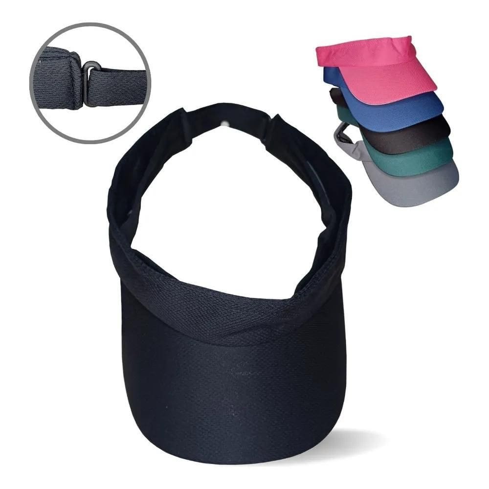 2X Viseira Feminina Praia Piscina Corrida Caminhada Academia