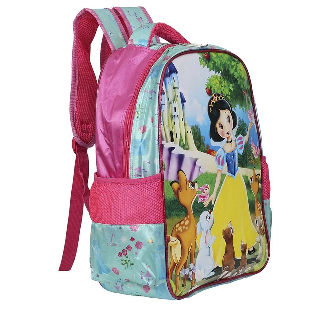 Mochila De Alças Escolar Feminina Branca Cat Cuddly Infantil