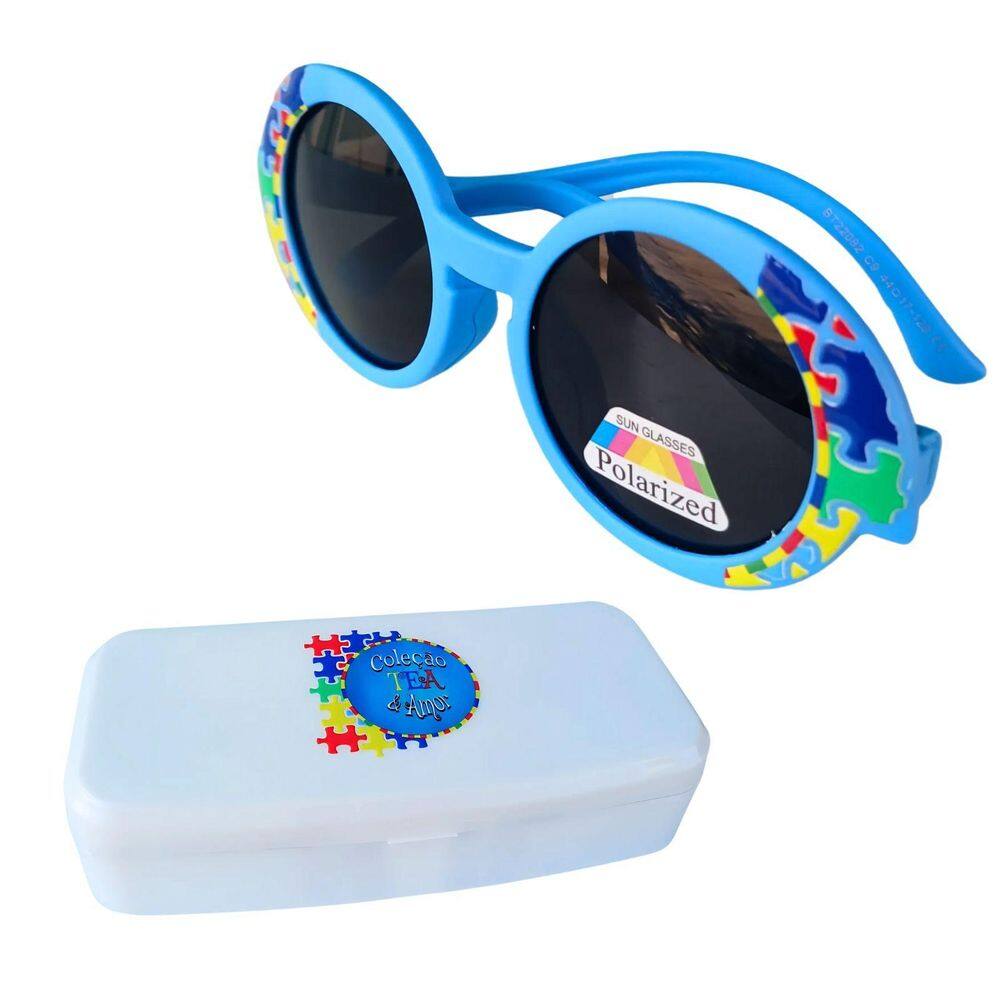 Óculos Escuro Color Proteção Visual Autistas Infinity Azul