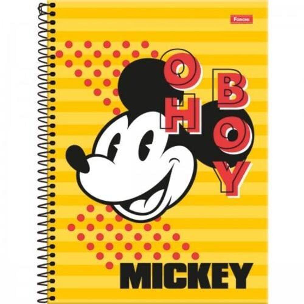 Caderno Universitário Mickey Mouse 10 Matérias