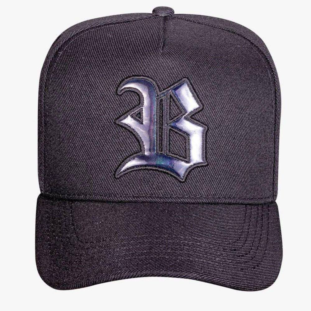 Boné Blck Brasil Black Wings Preta Holographic Preto Full