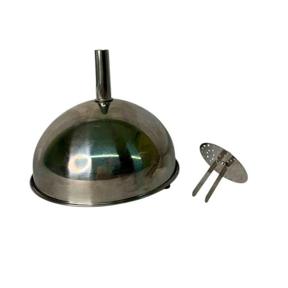 Funil Inox 15Cm Com Peneira Removível