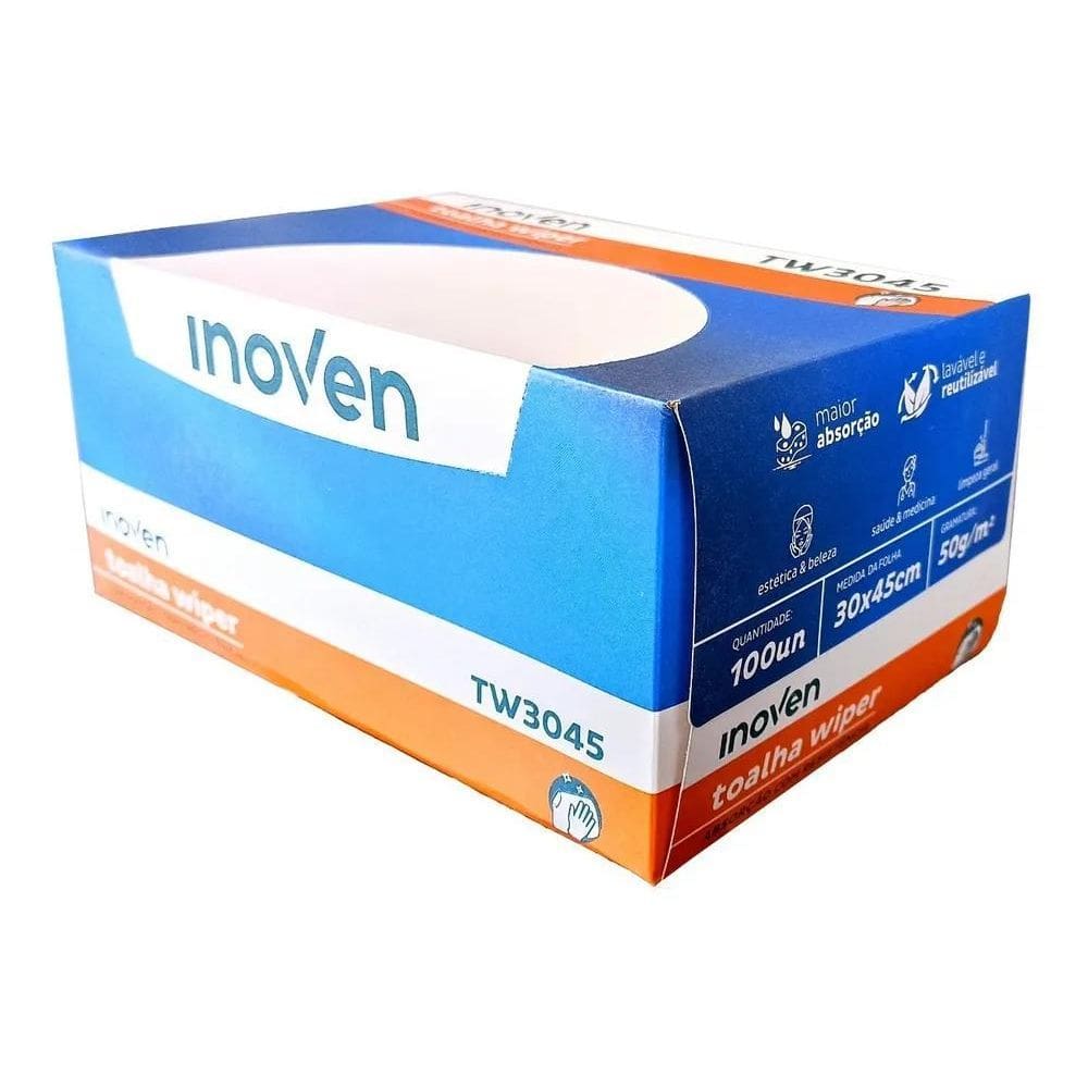 2X Toalha Descartável Pedicure 100 Unidade Multiuso 30X45 50