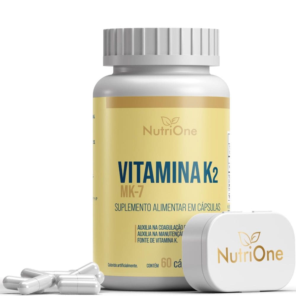 Vitamina K2 Mk7 Menaquinona 60 Capsulas - Nutrione