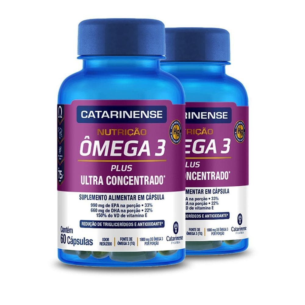 Kit 2 Ômega 3 Concentrado Catarinense 60 Capsulas