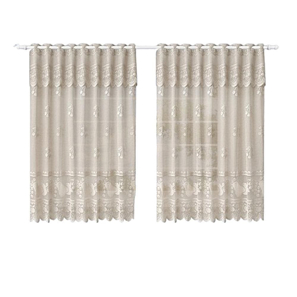 Cortina Cozinha Renda Toscana Bando 2,00X1,30 Alt