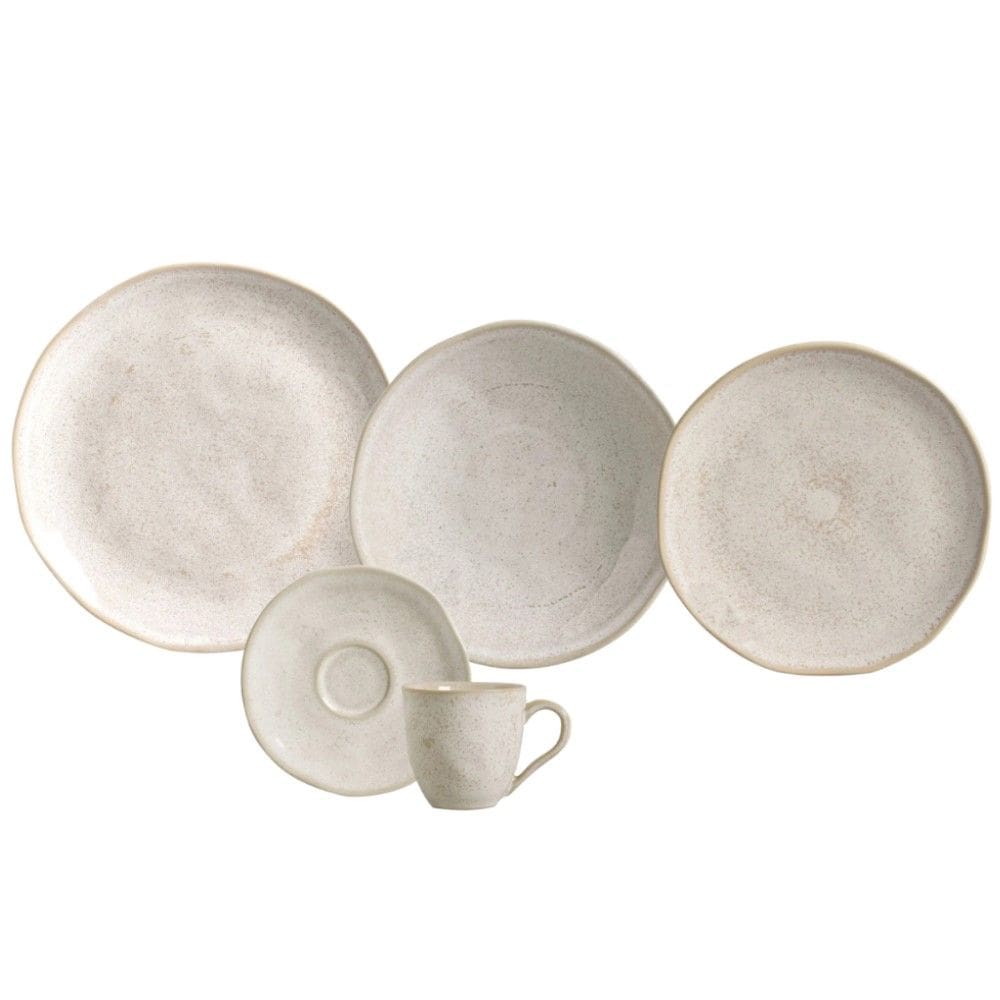 Aparelho de Jantar 30 Peças Orgânico Latte Porto Brasil