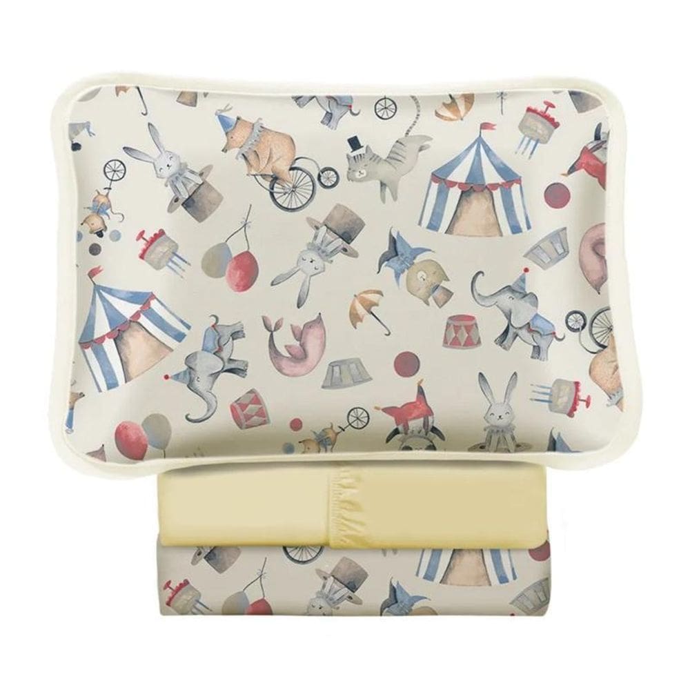 Jogo Lençol Bebê Malha Algodão Vivaldi Circus Sul Brasil