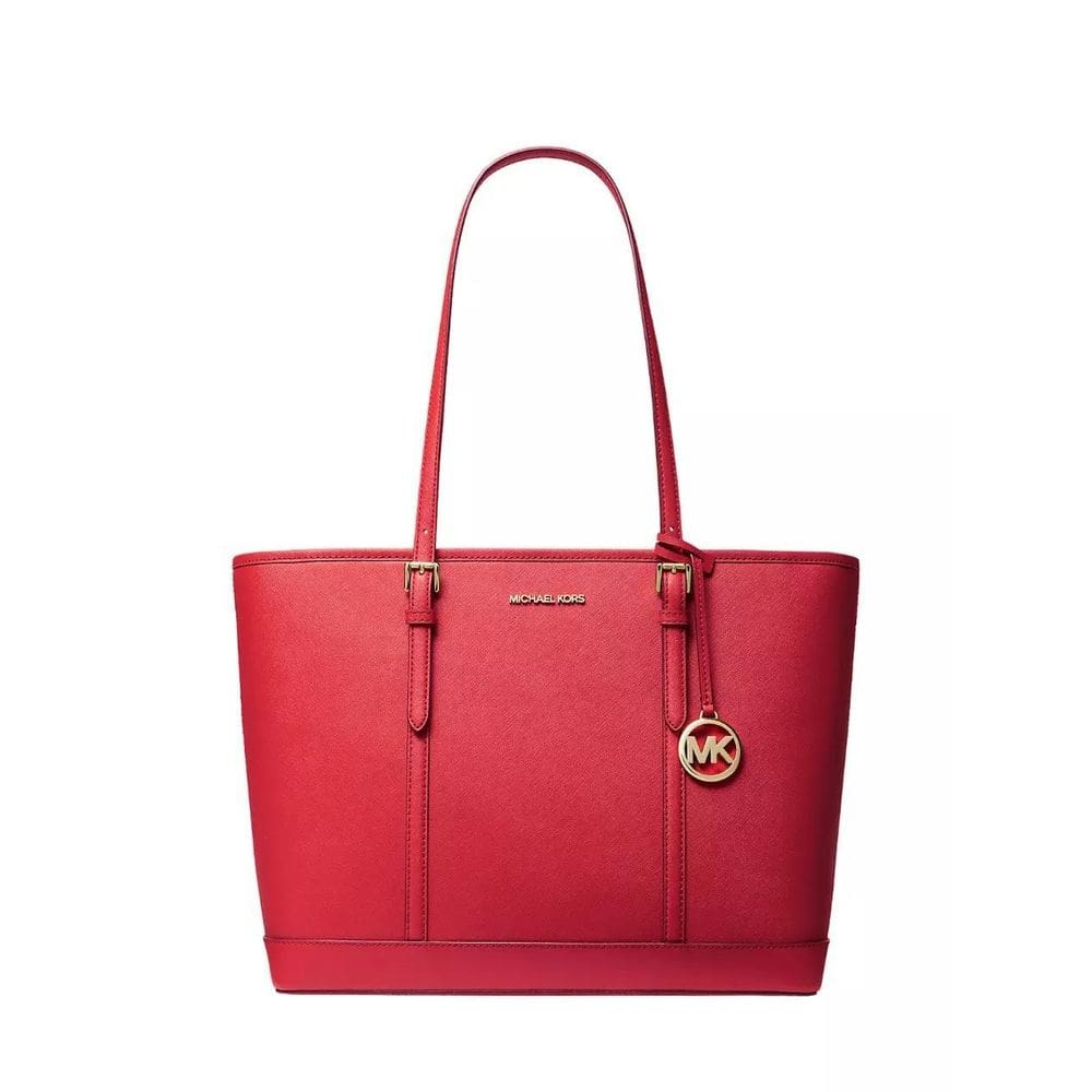 Bolsa De Ombro Michael Kors Jet Set Travel Vermelha Grande
