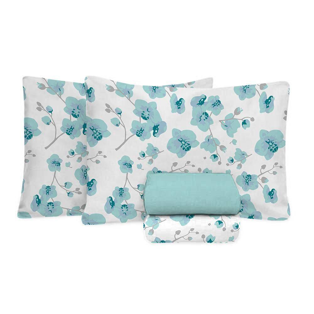 Jogo Cama Casal 4 Peças 100% Algodão 150 Fios - Paulo 7730-2