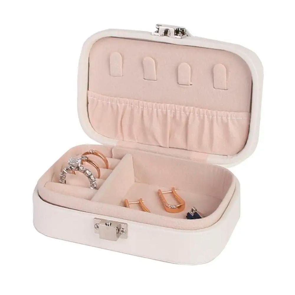 Porta Joias Pequeno Elegante Com Click Para Organização