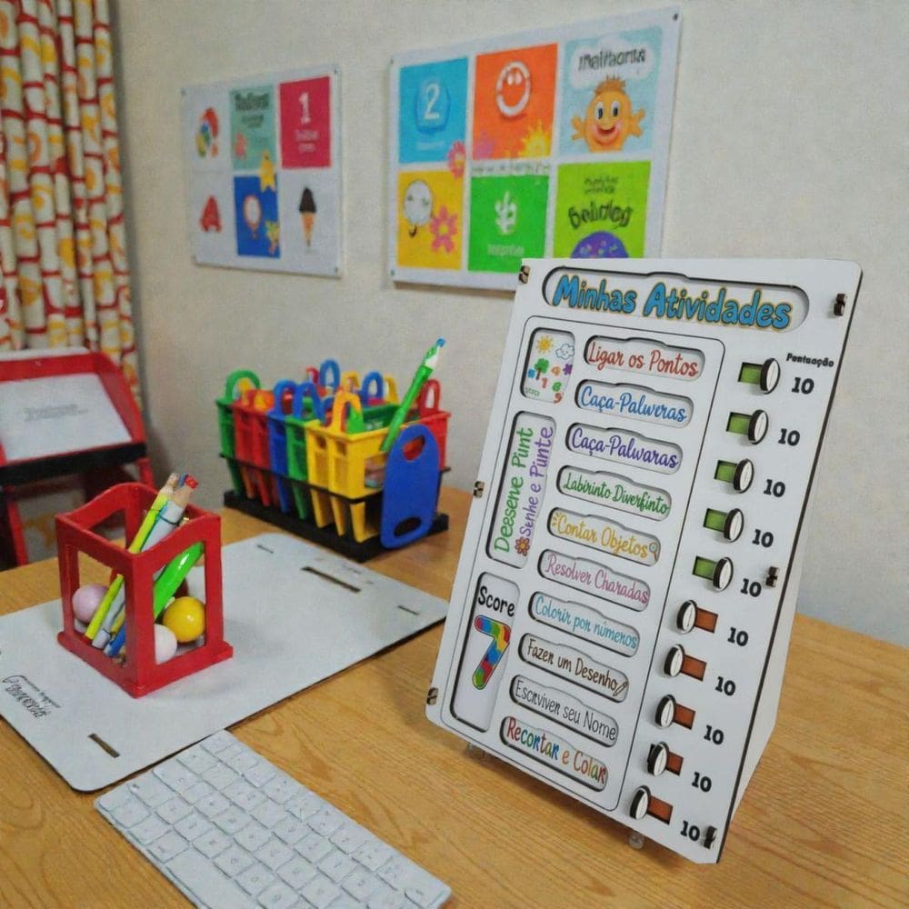 Planner Infantil Tarefas Rotinas Personalizavel Montessori